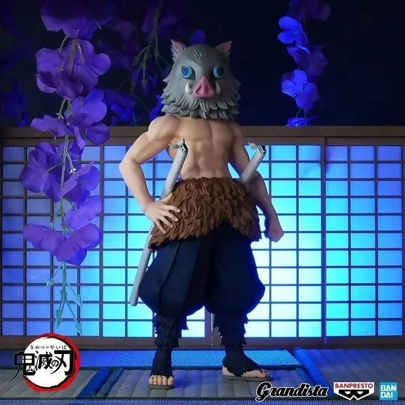 Bandai Demon Slayer Figurines Grandista GROS Hashibira Inosuke Action Figures Collectible Model Toys DT Christmas gift