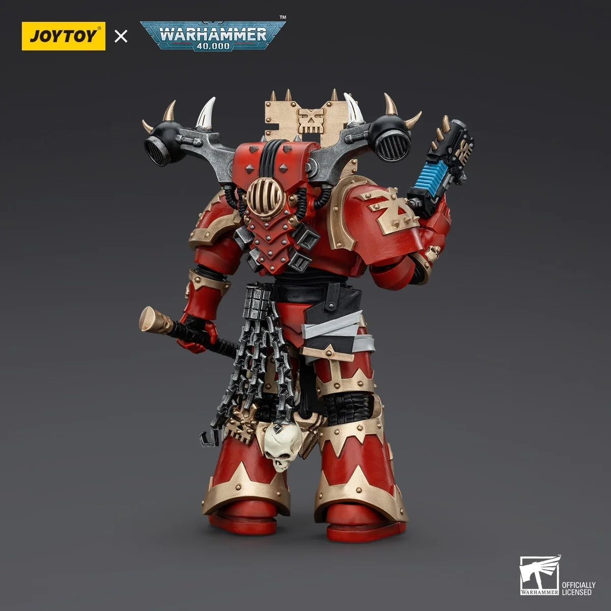 JOYTOY Warhammer 40k World Eaters Khorne Berzerker 4 Action Figures Original Collection Doll Decoration Gift Garage Model