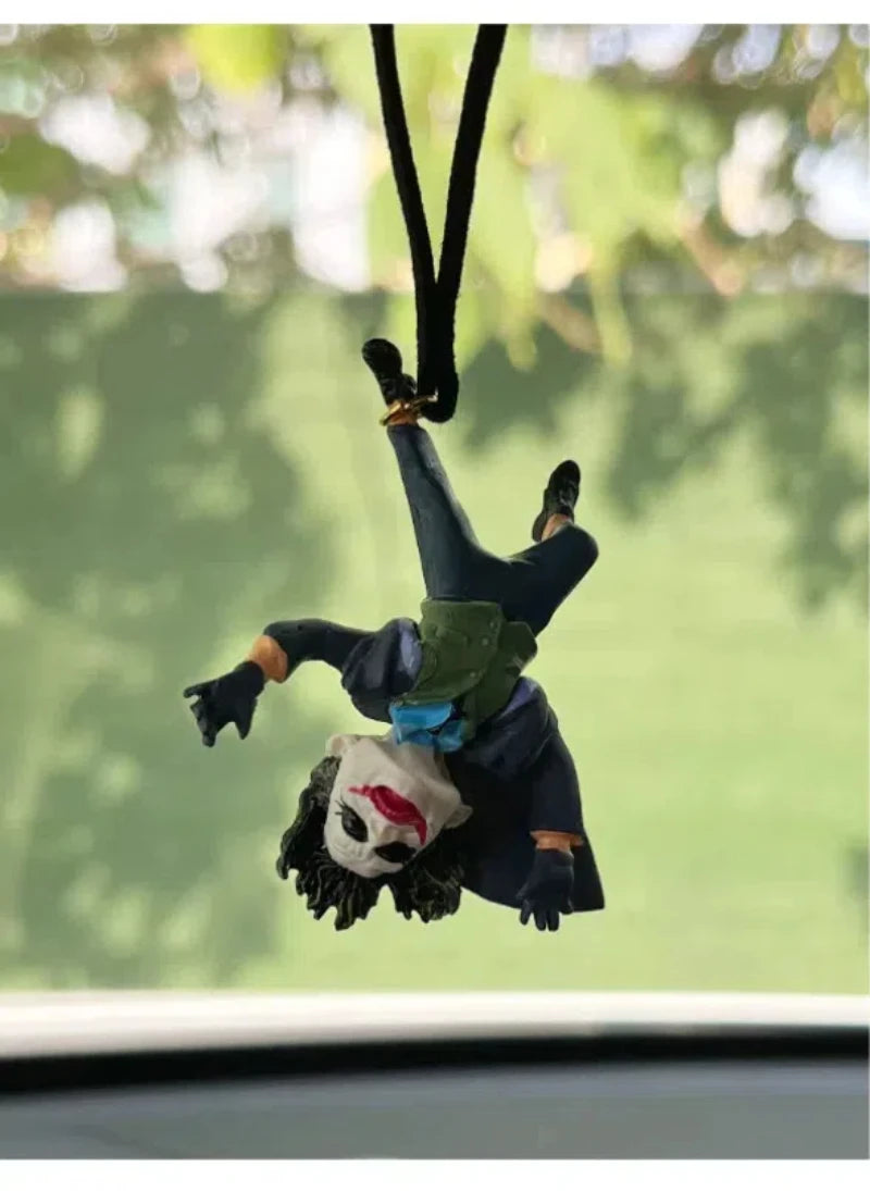 5cm Movie The Joker Q version Action Figures PVC Model Statue Doll Car ornaments Rearview mirror pendant toy Collection Gifts