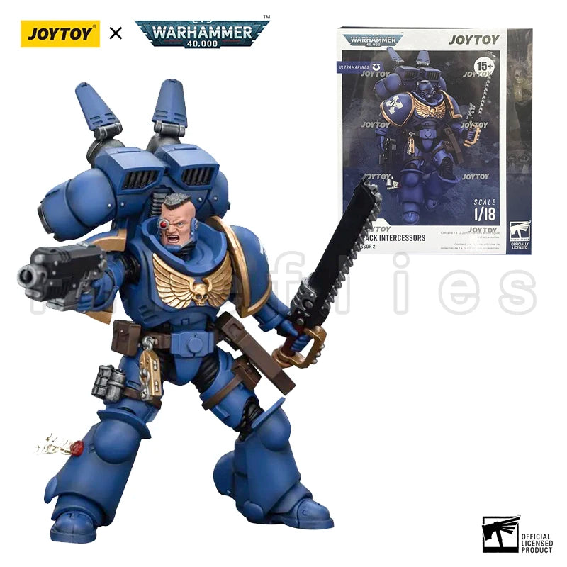 1/18 JOYTOY Action Figure 40K Ultramarines Jump Pack Intercessors Anime Model Toy