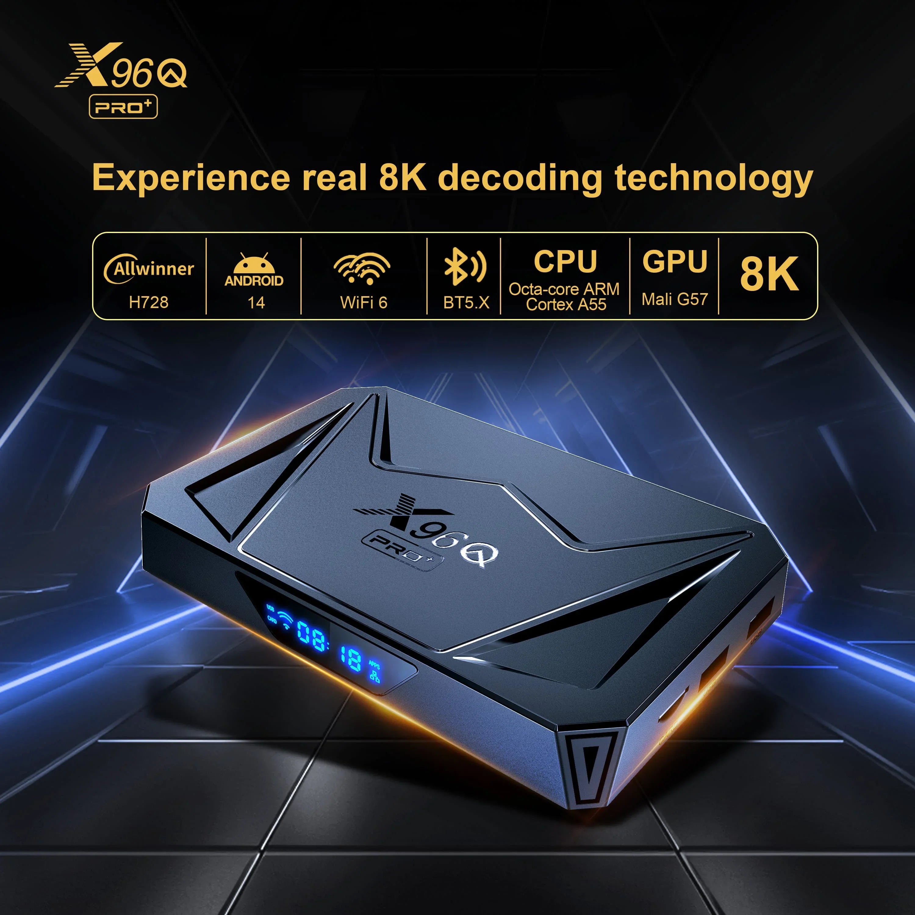 Android TV BOX Allwinner H728 TV Box 8K Octa Core 1000M Lan Support 4K 8K Video Streaming TV Box Media Player Set Top Box