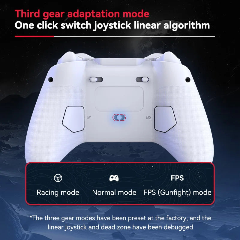 Bluetooth Wireless Gamepad For PlayStation4. Hall Joystick&Hall Triggers&Micro-switch, Android/iOS/Switch/PS4/PC Game Controller