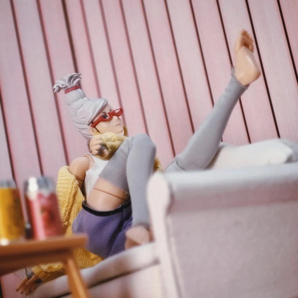 Dan Da Dan Shf Anime NEW Handmade Ayase Hoshiko Sports suit set sweater Built In Iron Wire Is Suitable for 1/12 blank body Toys