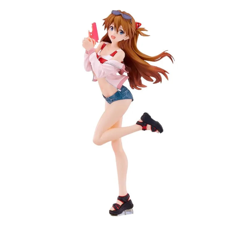 In Stock Genuine Good Smile Company Evangelion Shin Gekijouban Souryuu Asuka Langley Beach Queens Pop Up Parade L Model Toys
