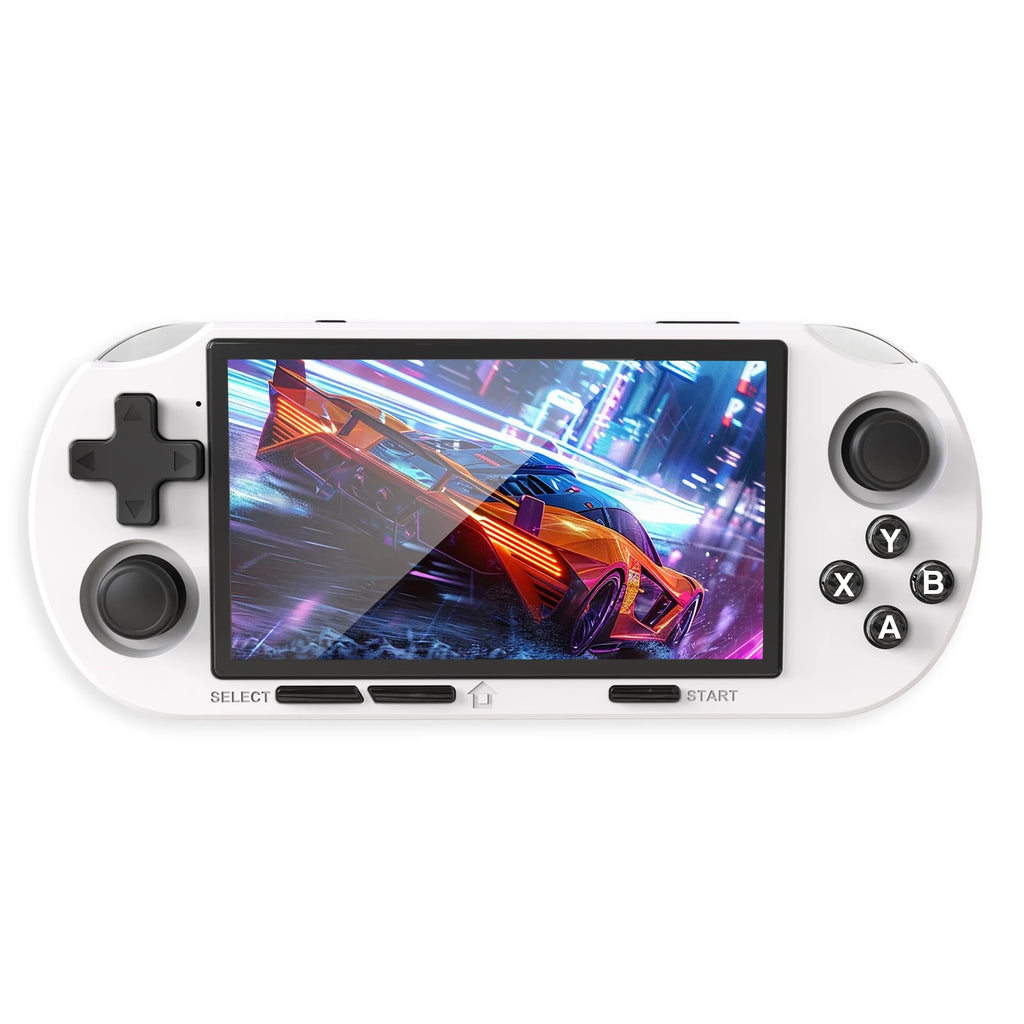 GAMINJA ANS16 Handheld Game 4.5 Inch IPS Screen RGB Lighting Portable Retro Video Game Console 64GB For PS1/GBA/SFC