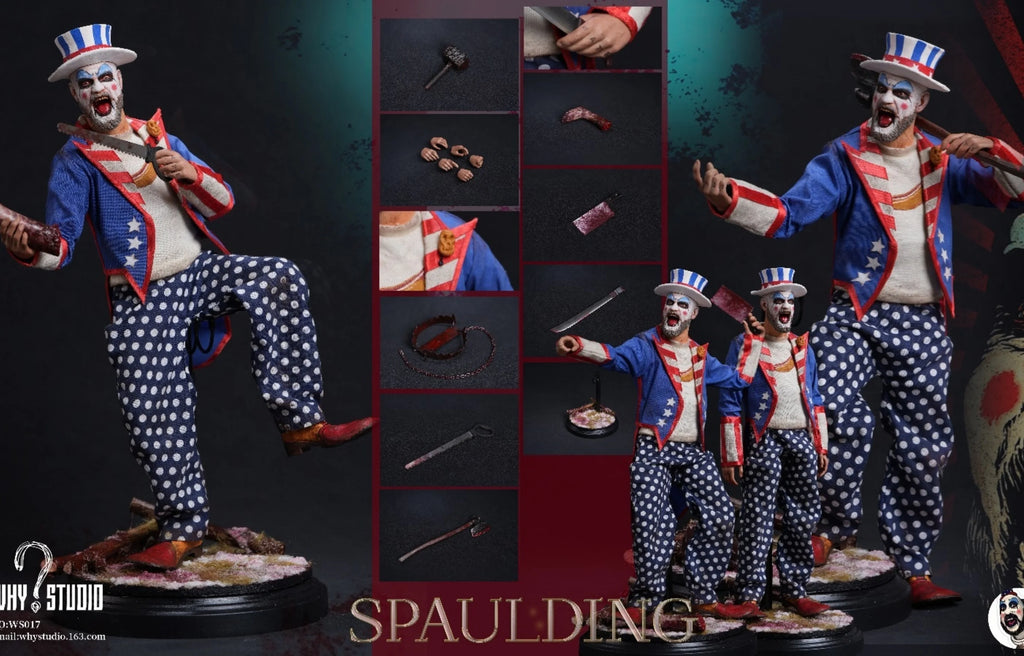 WHY STUDIO WS017 1/6 Spaulding US Clown Action Figure Model
