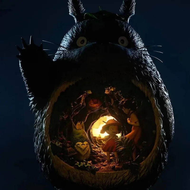 33 cm Chinchilla Hayao Niyazaki Anime Charakter Modell Wohnzimmer Wohnkultur Hause Kawaii Desktop Figurine Weihnachtsgeschenke