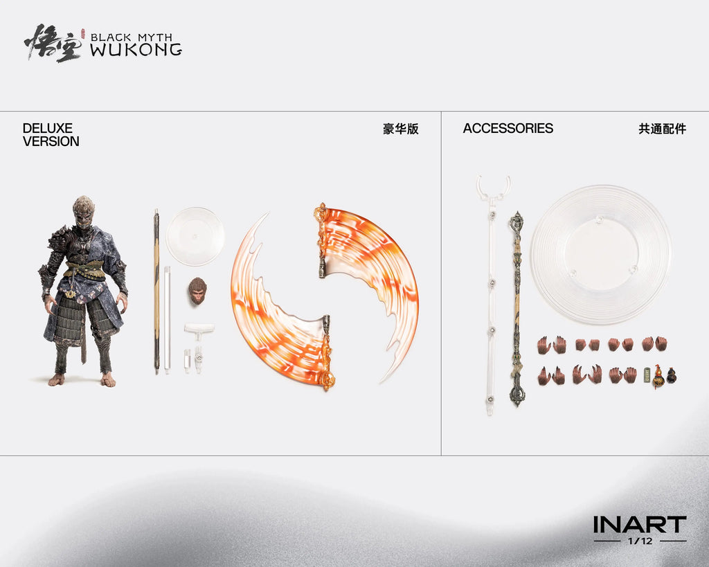 In Stock INART MORFIG 1/12 MAG-G0002 Black Myth Wukong Destined One The Bronze Armor Set 6inch Full Set Action Figure Ornament