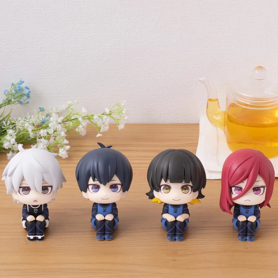 10cm Blue Lock Look Up Q Version Isagi Yoichi Bachira Meguru Chigiri Hyoma Nagi Seishiro PVC Action Figure Model Toys Kids Gifts