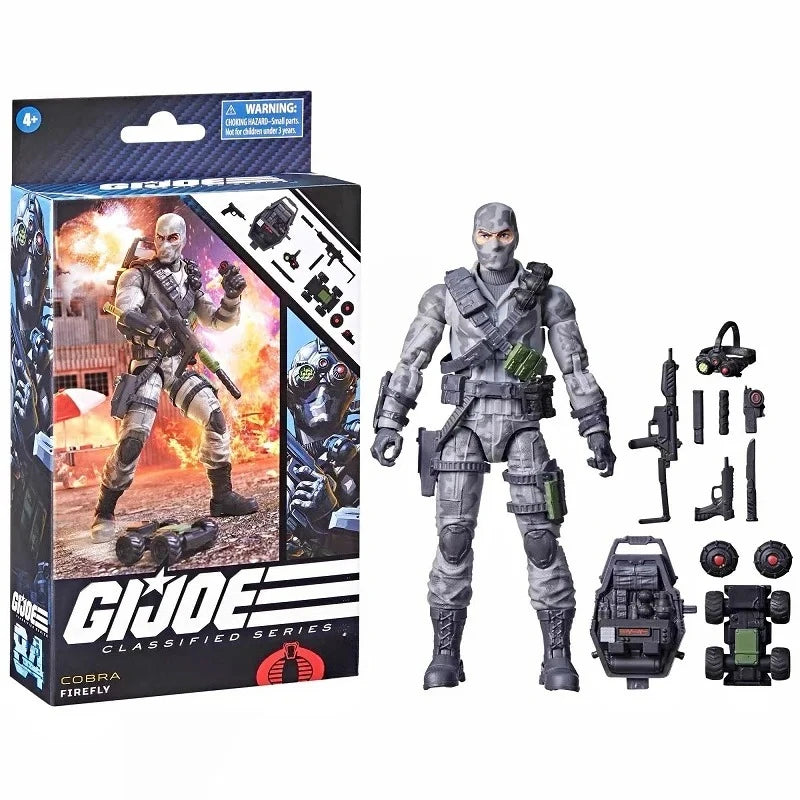 Original GI Joe 6-inch Action Figure: Nukuchu, Firefly, Scarlet Cobra Action Figure Collectible Toy for Kids