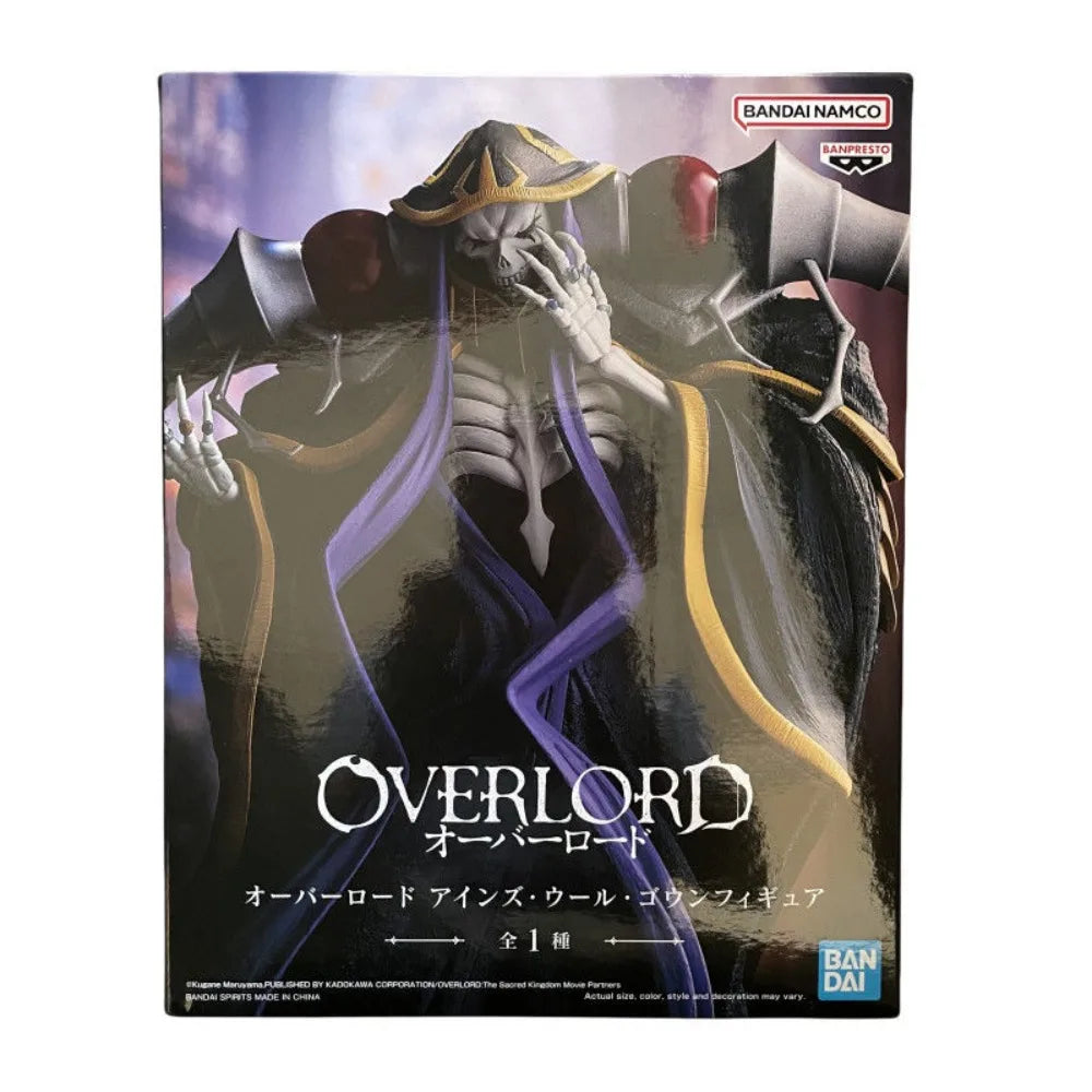 In Stock Bandai Original Genuine Banpresto Anime Overlord IV Ainz Ooal Gown 22cm Collection Model Toy Figures Birthday Gift