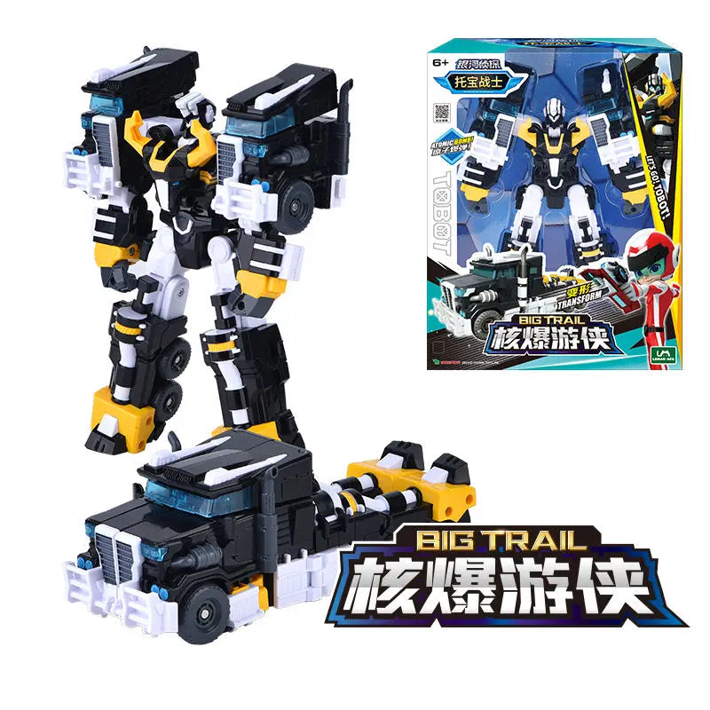 New Korea Tobot Transformation Robot Anime Cartoon Tobot Brothers Deformation Car Action Figure Large Vehicle For Child Gifts