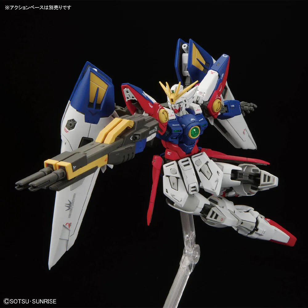 Bandai Original GUNDAM RG Series Gundam 1/144 Wing Gundam Zero Anime Action Figure Assembly Model Toys Gifts For Children