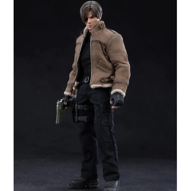 Biohazard Leon S. Kennedy Leon The Cleaner 1/12 Scale Action Figure Desktop Decoration Birthday Gift Model  Gift Fans