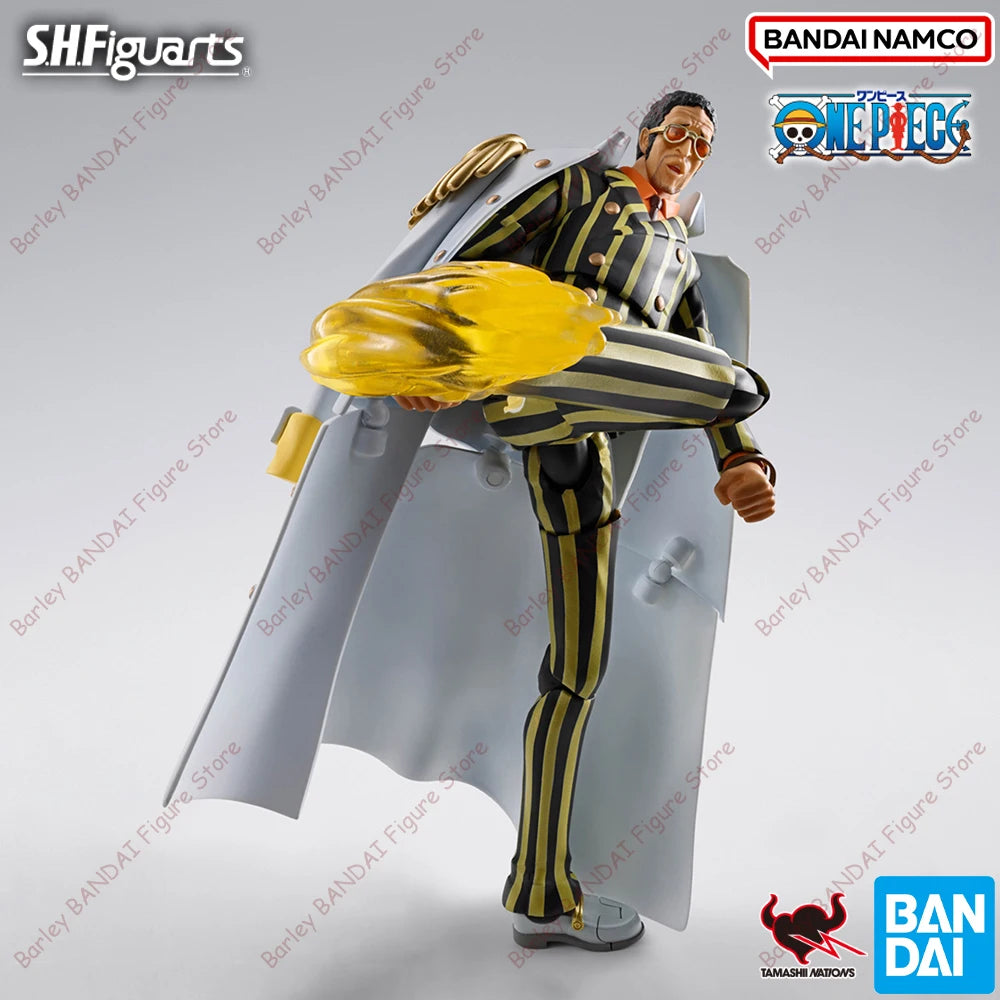 BANDAI PB Exclusive Genuine ONE PIECE S.H.Figuarts Borsalino Future Island Egghead Anime Figure Action Figurine Model Toys Gifts