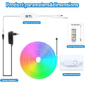 RGB LED лентови светлини 3/5/10M Tuya Smart App Bluetooth музикална синхронизация променяща се цвят гъвкава въжена лампа за домашно парти игрална спалня 
