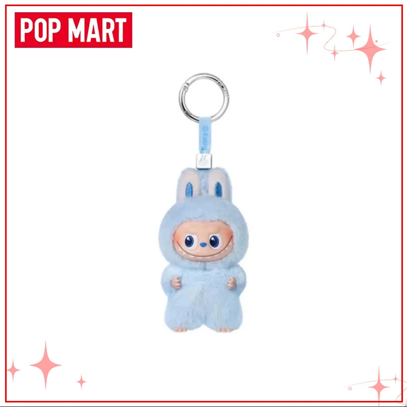 POPMART Чудовищата Лабубу V4 Pin for Love Series Blind Box Vinyl Face Plush Doll Visual Keyring Toy Коледни подаръци