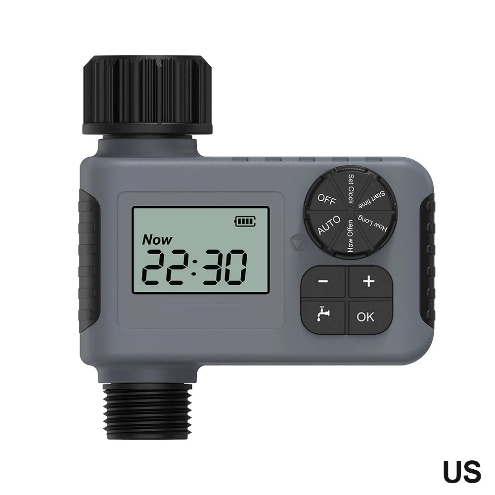 Automatic Water Timer Intelligent Irrigation Watering System Sprinkler Timer Garden Programmer Equipment IPX7 LCD Display