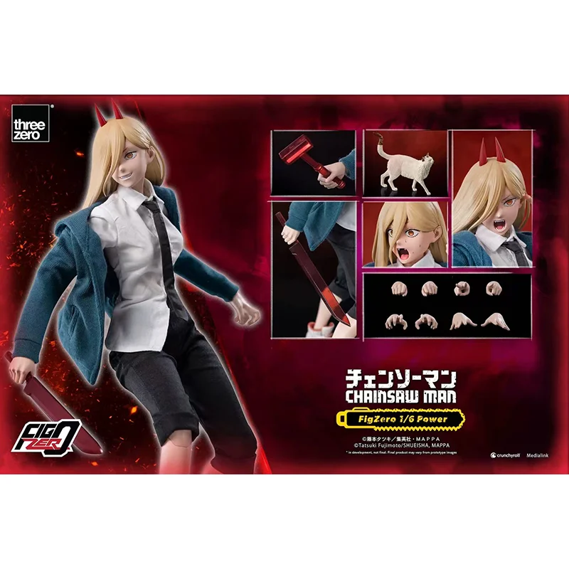 Orignal 3A Threezero FigZero 1/6 Chainsaw Man Denji Makima Aki Hayakawa Power In Stock Anime Collection Figures Model Toys ﻿