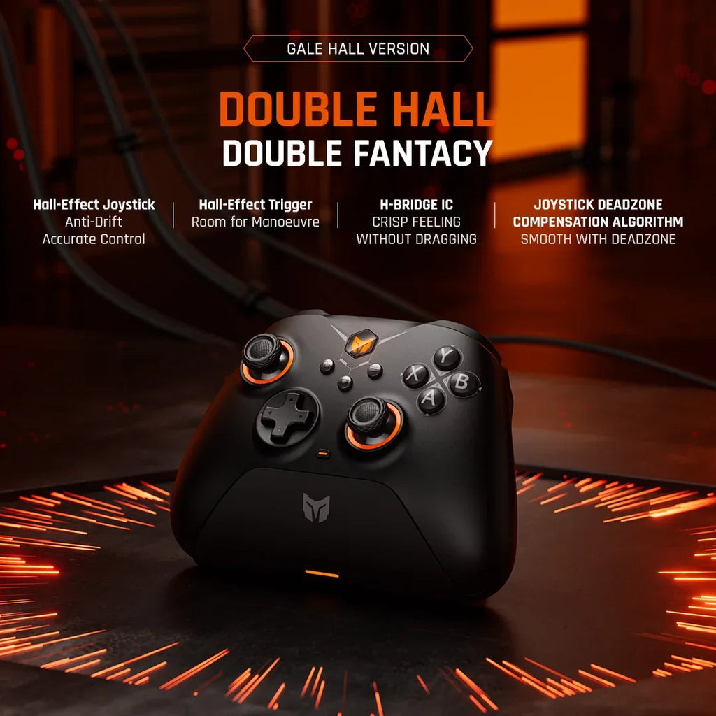 BIGBIG Won Gale - Wireless Bluetooth Gaming Controllers for Switch Gamepad Double Hall Effect Trigger for PC/iOS/Android