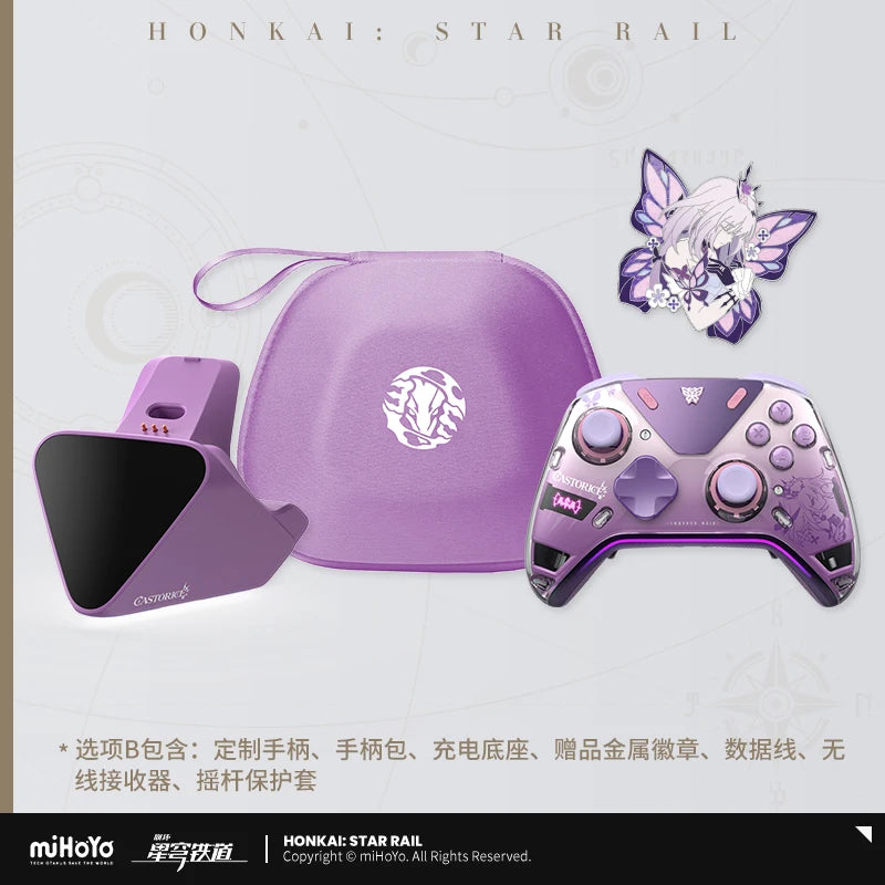 NEW MiHoYo Honkai Star Rail Castorice APEX 5 Elite Gamepad Hall Effect Joystick Tri-Mode RGB Macro Wireless Gaming Controller