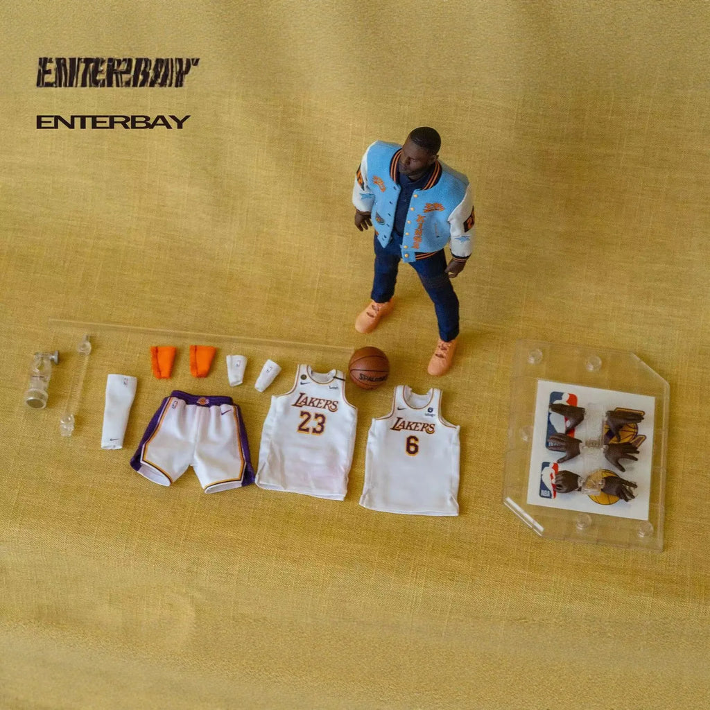 Original 1\9 Basketball Star Lebron James Enterbay Mobile Doll Series Action Figure Model Toys Movable Model Kit Lovers Boy Gift