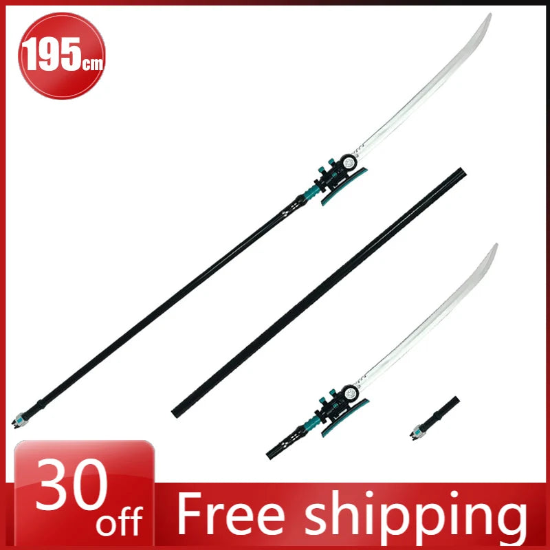 195cm Zenless Zone Zero Sword and Blade Model Tsukishiro Yanagi Cosplay Sword Props Anime Game Gift Toys Shipped within 15 days