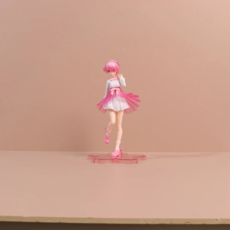 20cm Anime Re ZERO Starting Life in Another World Rem Ram Nighttime Fluorescence Version Action Figure Collection Model Toy Gift