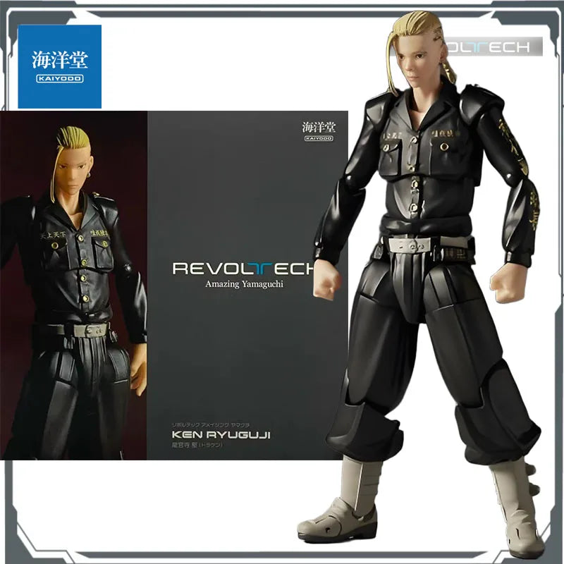 KAIYODO Original REVOLTECH Amazing Yamaguchi Manjiro Sano&Ken Ryuguji Anime Action Figure Assembly Model Toys Model Gift for Boy