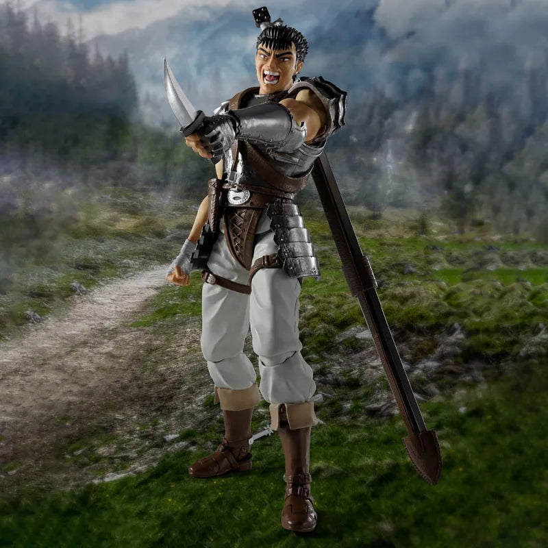 In Stock BANDAI Original S.H.Figuarts Berserk GUTS THE BAND OF THE HAWK ISIDRO Action Figure Model Gift for Kid Foam Box Packag