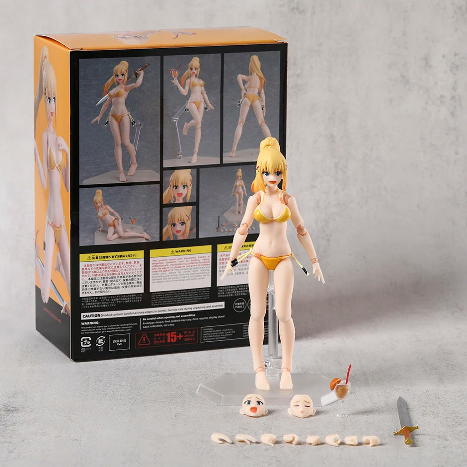 figma Darkness Swimsuit ver. EX-065 Action Figure PVC Toy Model Doll Collection Gift