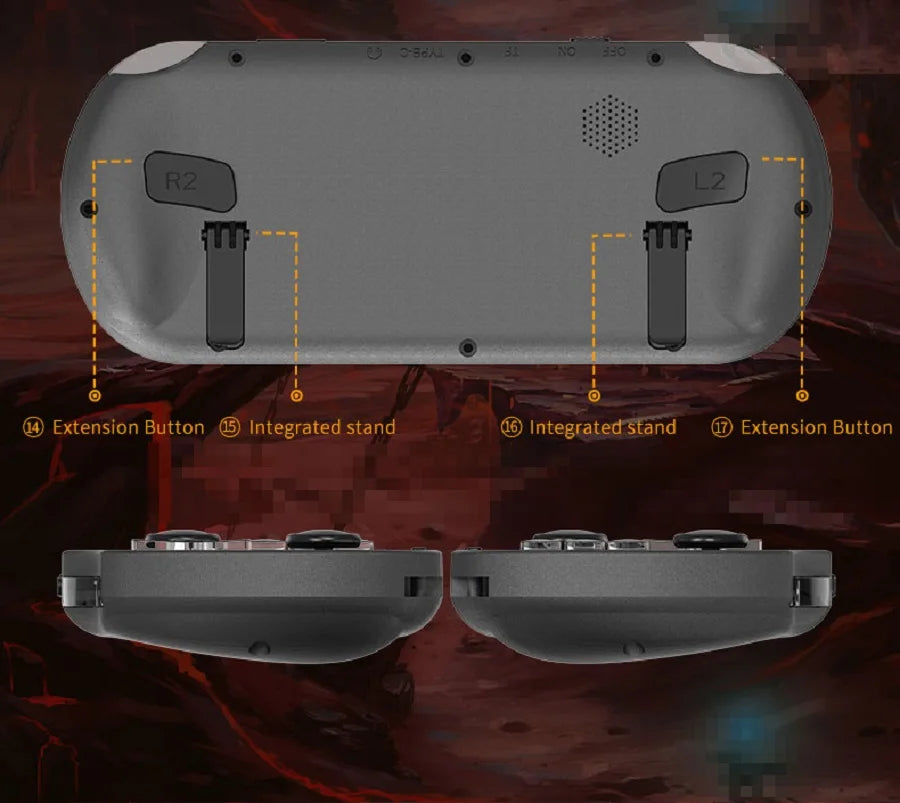 4,5-Zoll-IPS-HD-Bildschirm Handheld Wireless Game Console, große Batteriekapazität Ausgestattet mit 1,2 G Dual-Core-Prozessor SF3000