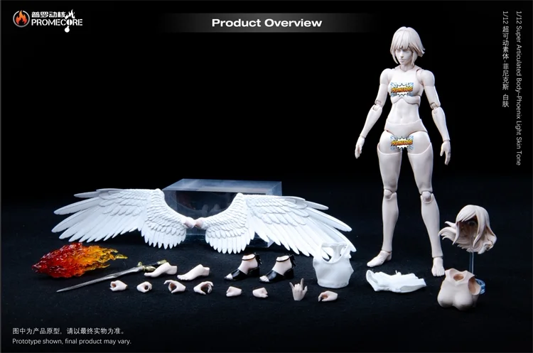 Pre-sale Promecore 1/12 Female Super Soft Body 6-inch White and Yellow Skin BattleGirl Action Figure Complete Set OfCollectible