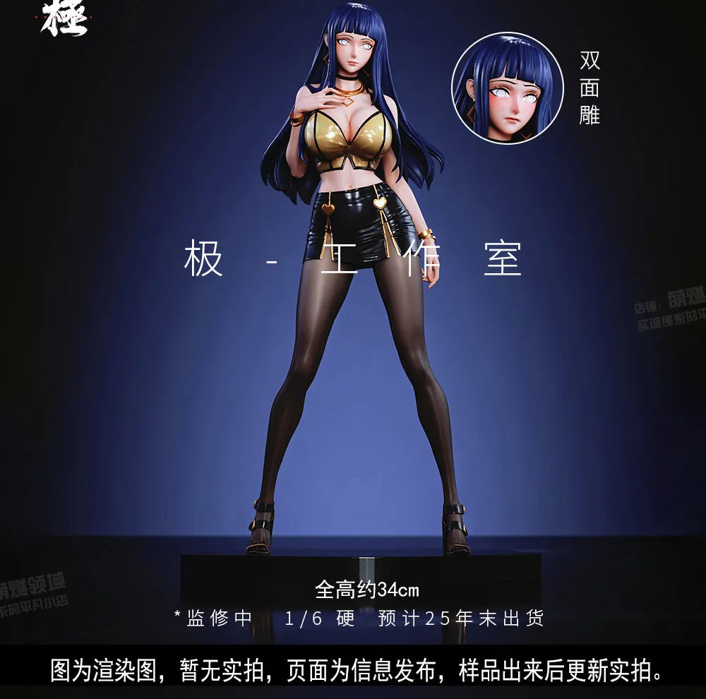 In Stock Hinata Hyuga Adult Figure Anime Character Collectible Model Trendy Toy Desktop Ornament Decoration Boy Birthday Gift