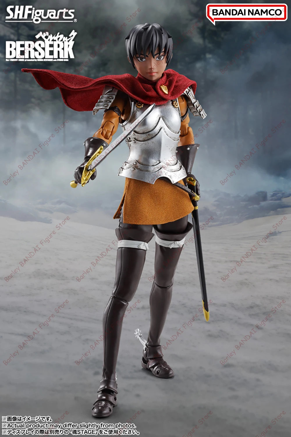 In Stock BANDAI Berserk S.H.Figuarts Casca Caska The Band of The Hawk Anime Action Figures Collection Model Toys Gifts For Kids