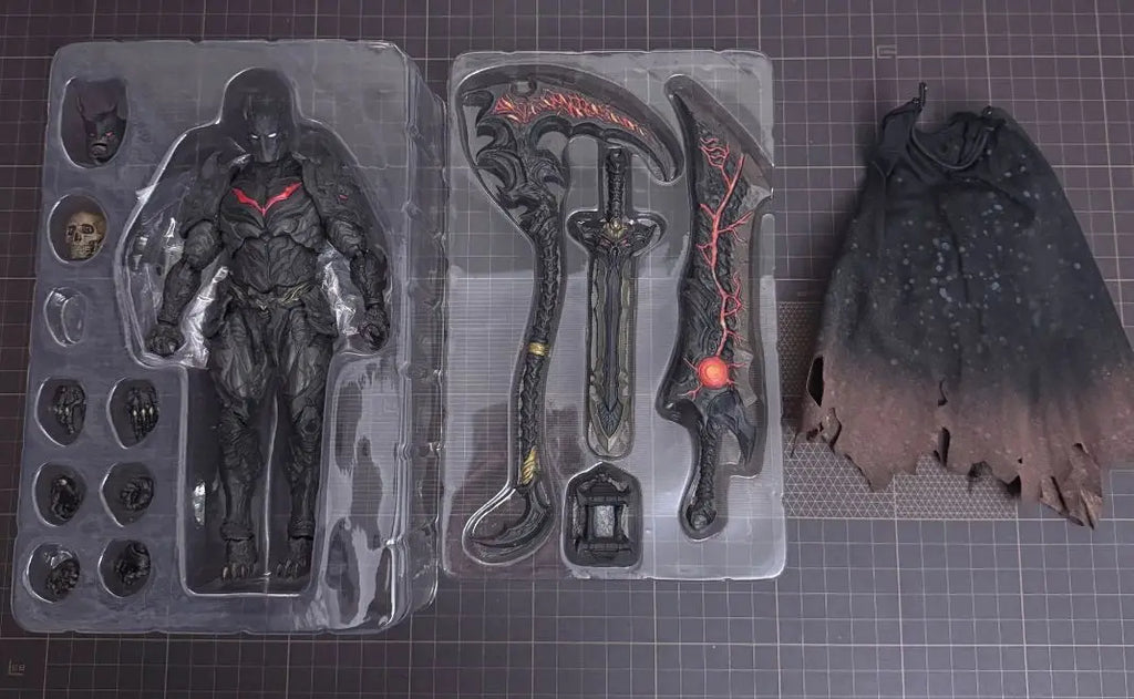 In-stock VTOYS X BMS War Knight: The Ruthless Death Knight Hell Batman 1/12 Action Figure Model Collectible Gift
