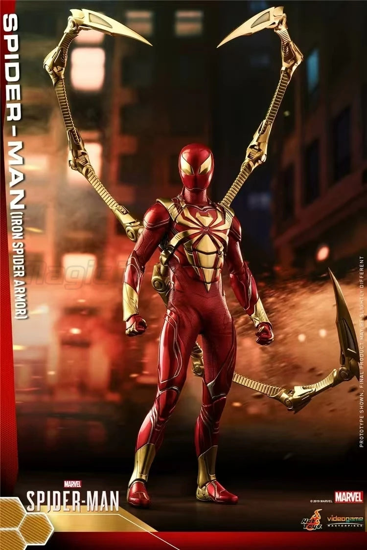 【MT】Hot Toys VGM38 Marvel Spider-Man Steel Armored Clothes Edition 1/6 Anime Figure Toys Collection