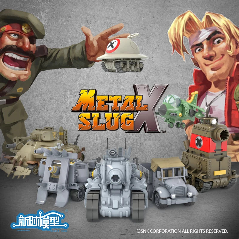 New Era Models Metal Slug X Series - Mini Scale Military Set Tank, Aircraft, Truck & Pow Figures Collection