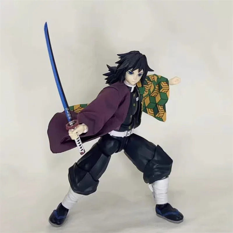Japanischer Anime im Maßstab 1/12, Dämonentöter, Klingenrolle, Tomioka Yoshiaki, Stoffumhang, Kimono, passend für 6-Zoll-SHF-Actionfiguren-Körpermodelle