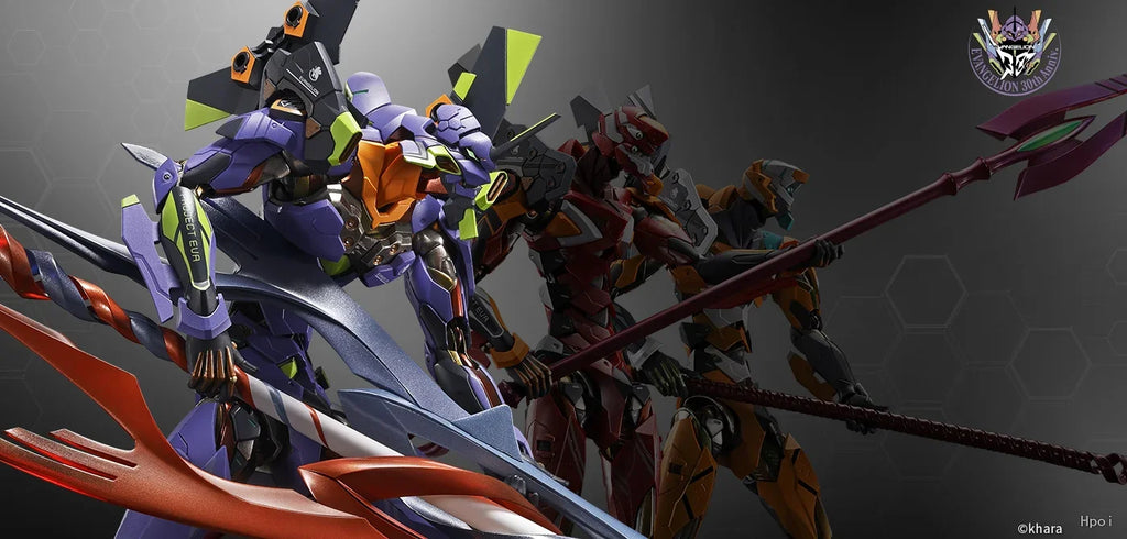In Stock Original Bandai EVANGELION METAL BUILD EVA-01 30th with the spear of Gaius Character Model Toy Gift Collection