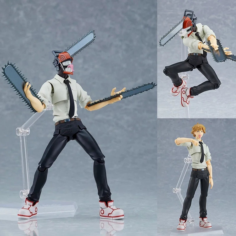 Action Figure Figma 586 Chainsaw Man Anime Figures Denji Action Figure Pochita Toys For Boys Gifts Collection Display