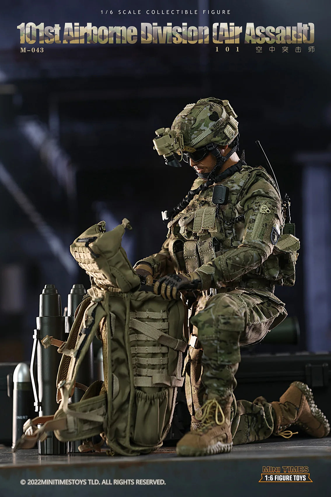 ViiKONDO M043 Minitimes 1/6 Action Figure US Army Men 101st Airborne Division Air Assault 12'' Toy Soldier Model Full Collection