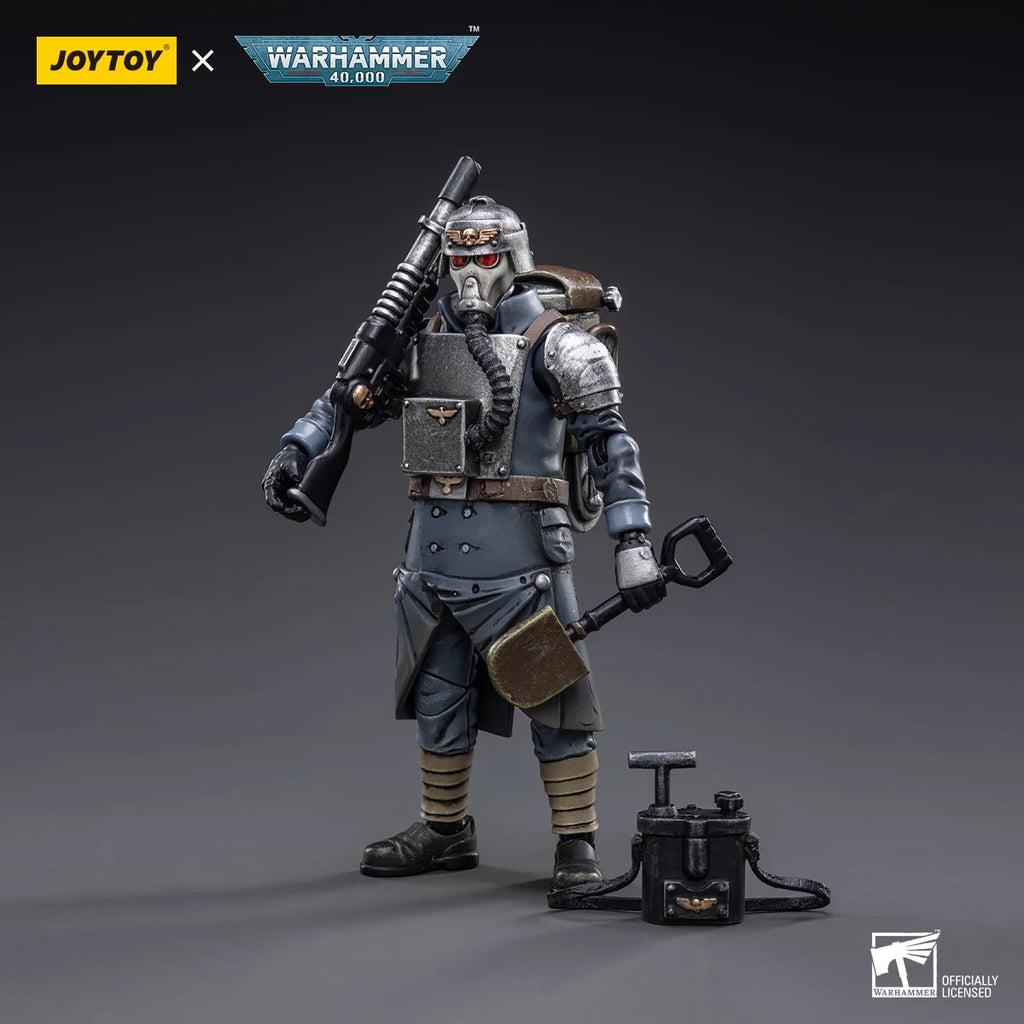 JOYTOY 1/18 Action Figure Warhammer 40K Astra Militarum Death Korps of Krieg Veteran Squad Model Toy Gifts