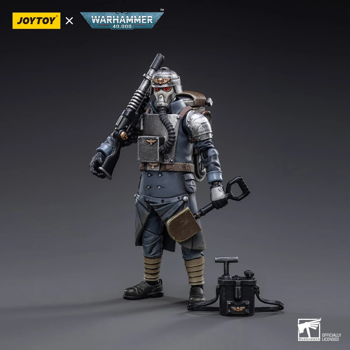 JOYTOY 1/18 Action Figure Warhammer 40K Astra Militarum Death Korps of Krieg Veteran Squad Model Toy Gifts