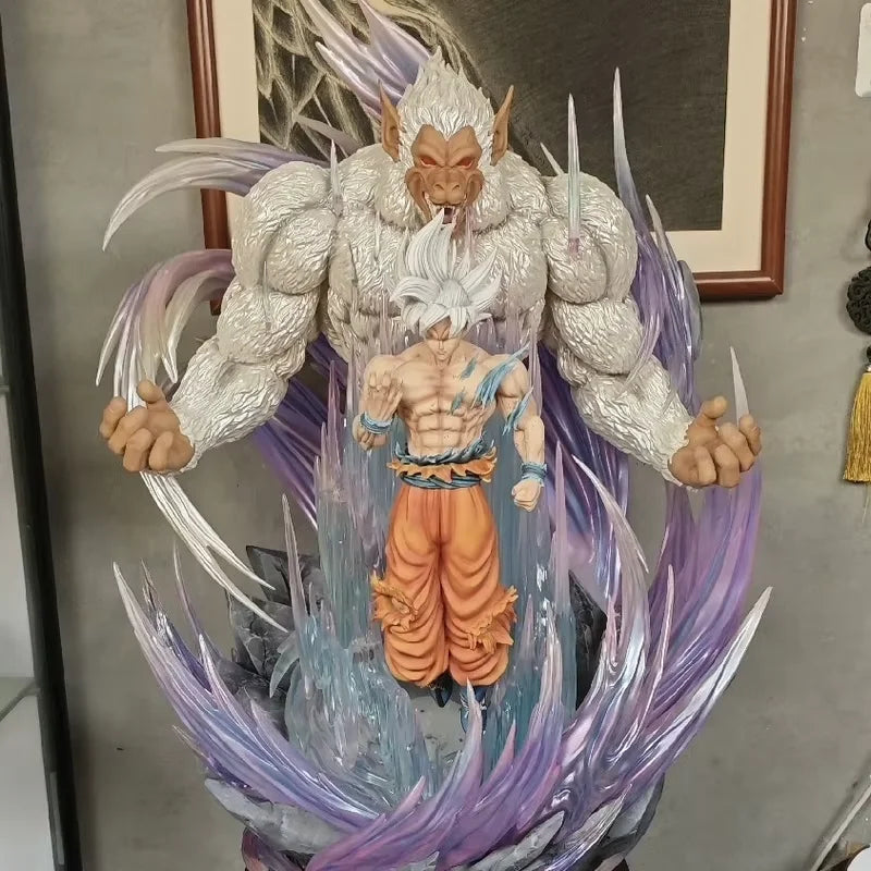 Hot 31cm Dragon Ball Great Ape King Son Goku Ultra Huge And Domineering Action Figurine Statue Model Collection Ornament Gift