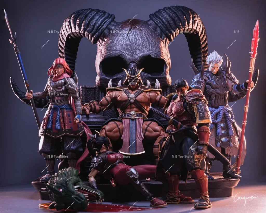In Stock Storm Toys Mortal Kombat Final BOSS Shao Kahn DCMK14 Luxury Edition Villain Goro DCMK18 Action Figure Model Toys