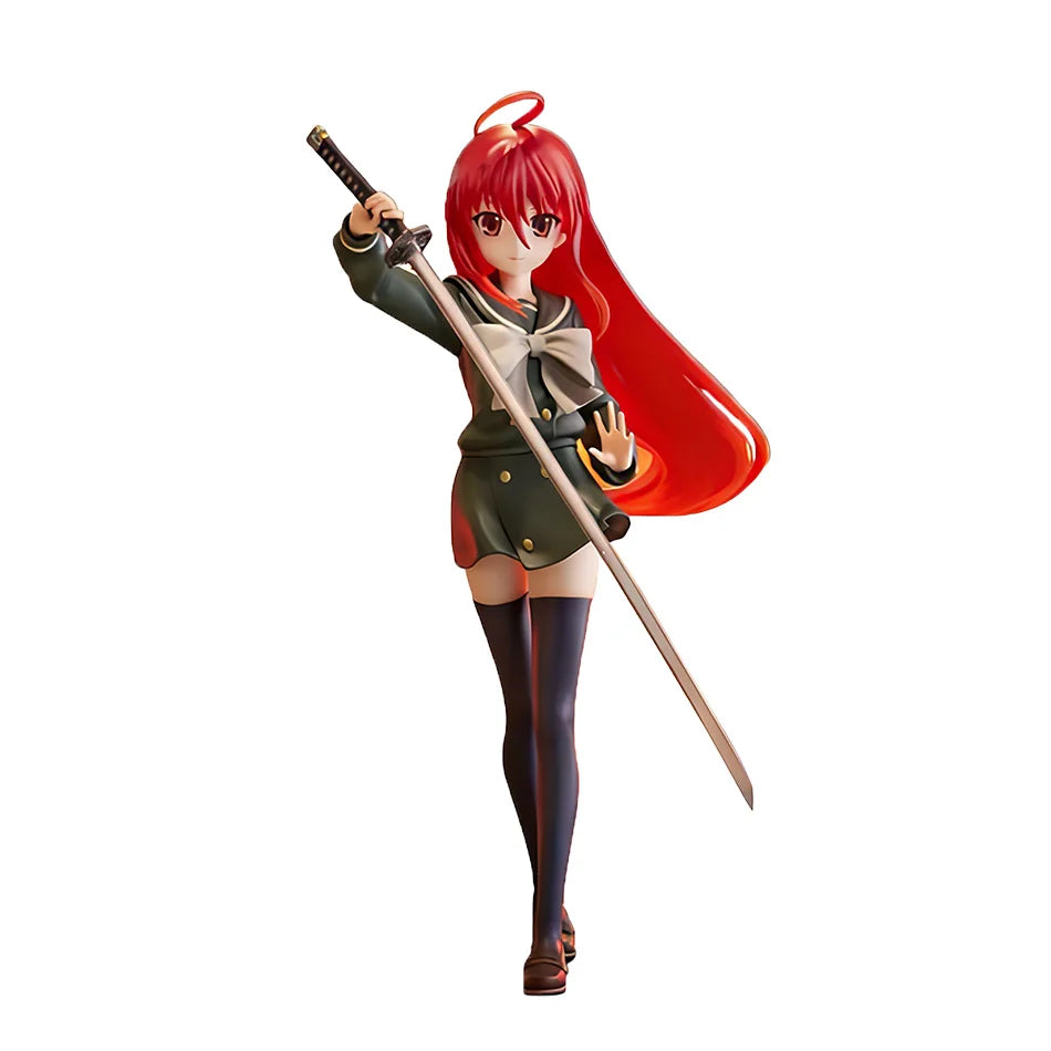 19cm Japanese anime The Shakugan no Shana Shana Flame-Haired Blazing-Eyed Hunter Action Figure PVC Adult Collection Model Toys