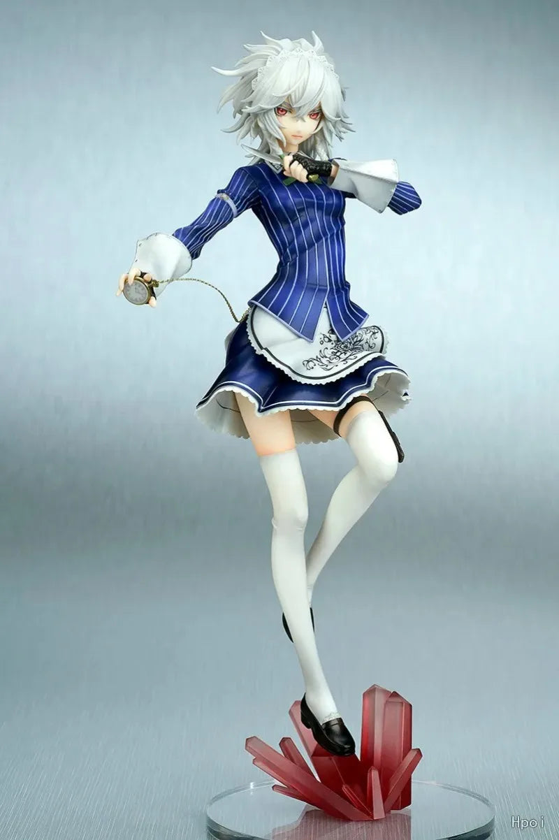 100% Original:Touhou Project Izayoi Sakuya 23cm PVC Action Figure Anime Figure Model Toys Figure Collection Doll Gift