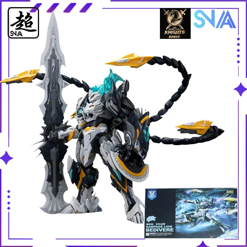 SNAA Original Round Table Knights Series Rampage Warhammer - Galahad/ 1/144 Assembled Mobile Mech Model Handmade Toy Gift