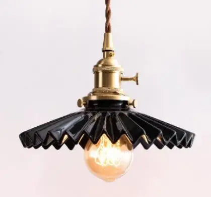 IWHD Big Glass Pendant Lights Fixtures Bedroom Dinning Living Room